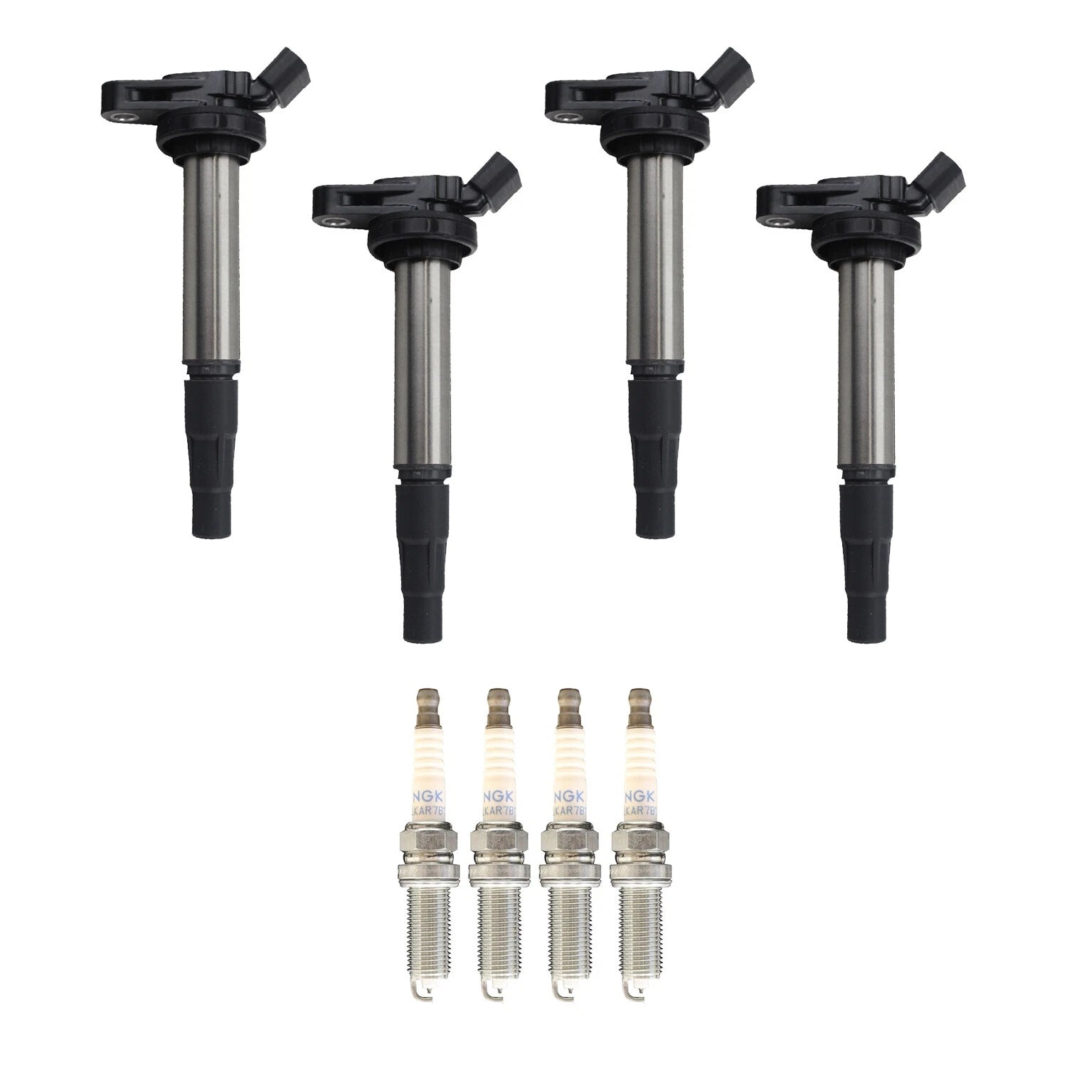 Set of 4 Ignition Coils & NGK Iridium Spark Plugs for CT200h (2011–2017)