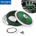 High Flow Air Cleaner with Chrome Lid for SBC BBC (14"x3")