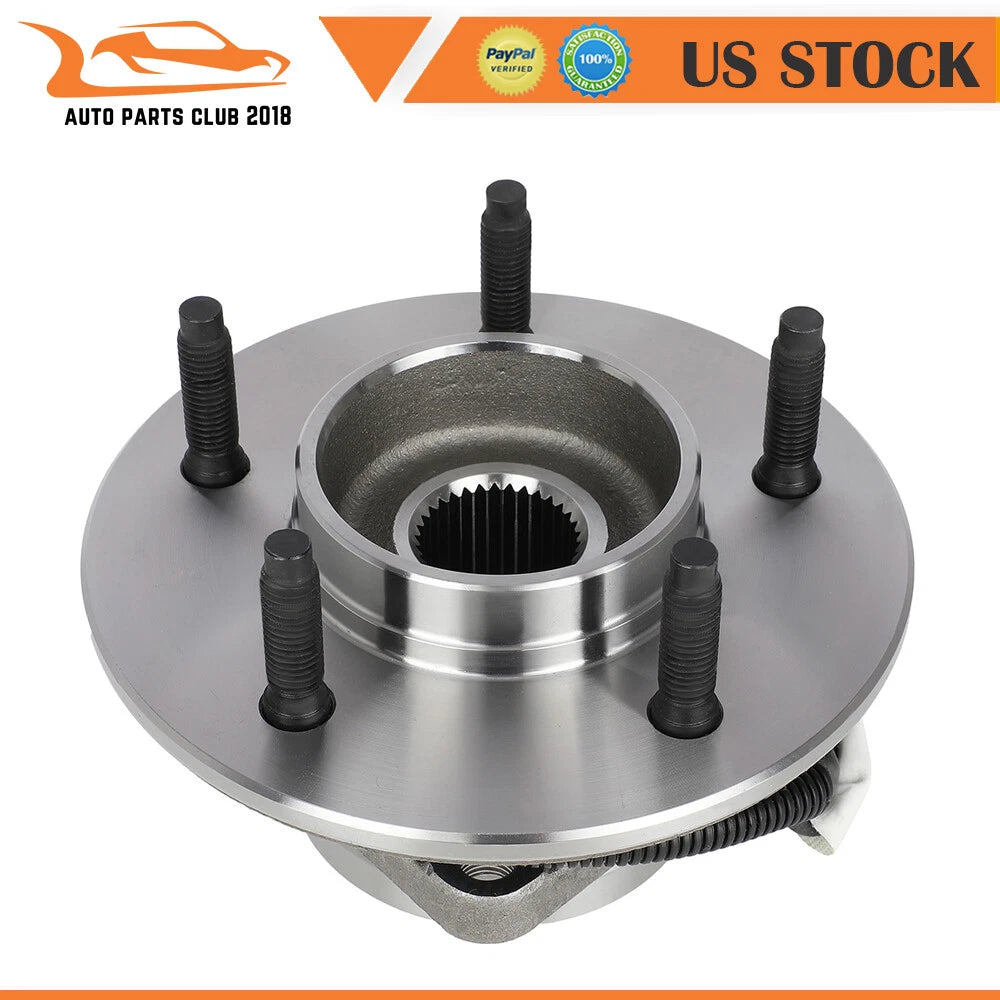 2 Front Wheel Hub Bearings for Ford F-150 (1997-2000) 4WD with ABS