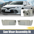 2pcs Sun Visor Assembly Kit for Toyota Camry (74320-06780-E0) Gray
