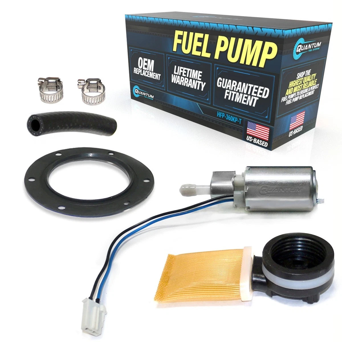 QFS Intank Fuel Pump + Tank Seal for Suzuki Swift 1.0L 1.3L (1989–2001) E8229