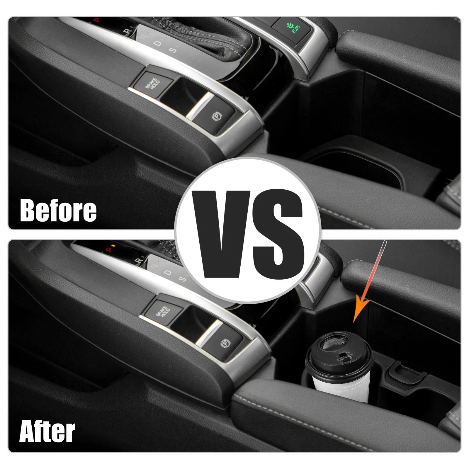 Front Central Console Cup Holder 83446-TBA-A01ZA for Honda Civic (2016–2018)