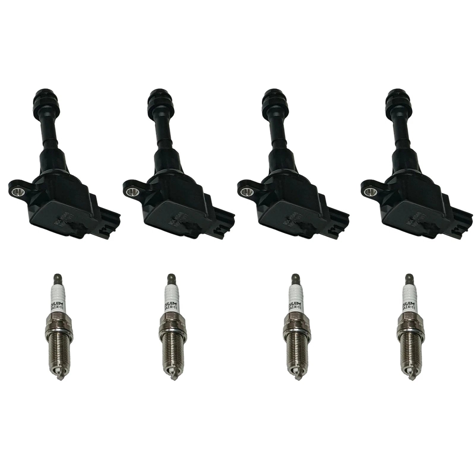 Set of 4 Ignition Coils & NGK Platinum Spark Plugs for Nissan Altima (2002–2006)