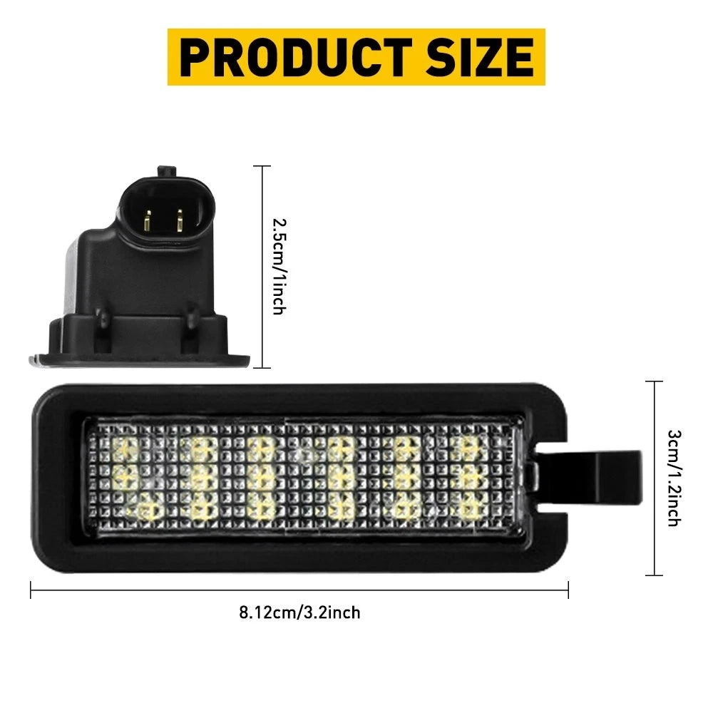 LED License Plate Light for Dodge Chrysler 300 Jeep Ram 1500 (2015-2020)