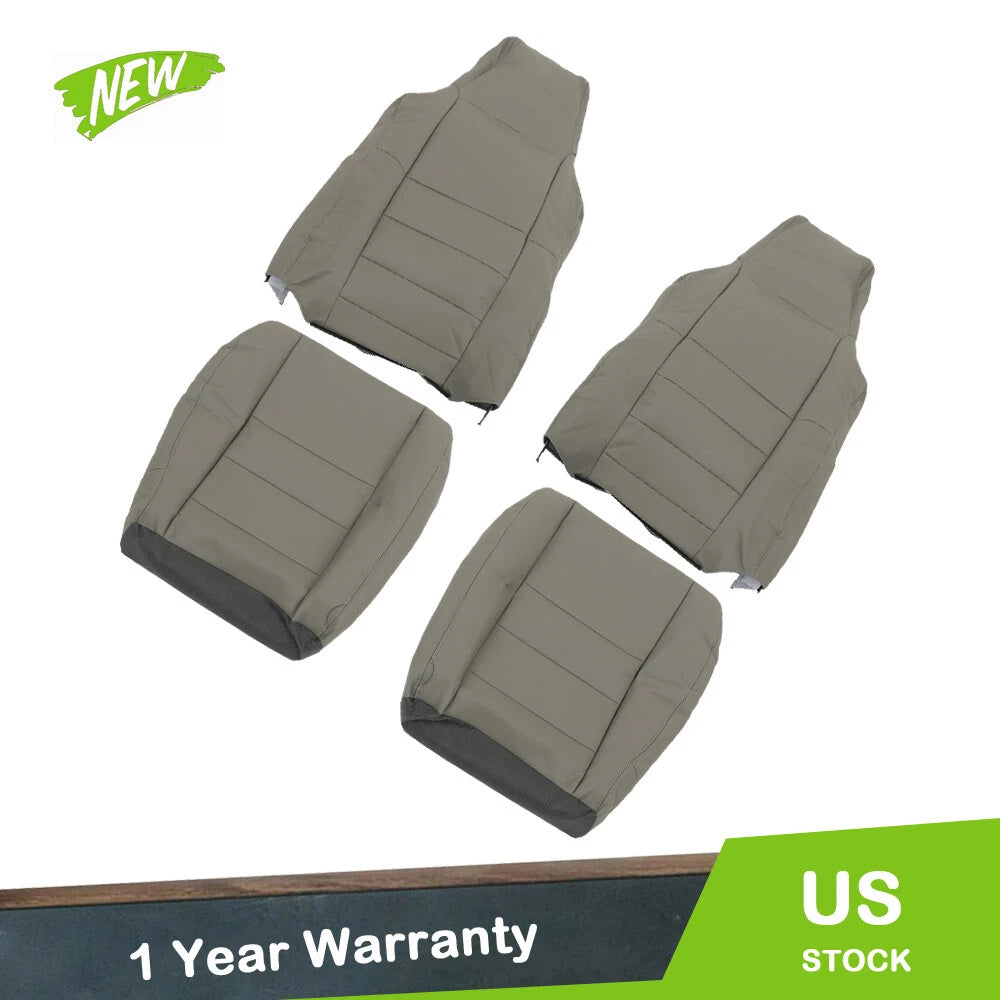 Set of 2 Front Seat Covers for Ford F250 F350 (2002–2007) Gray