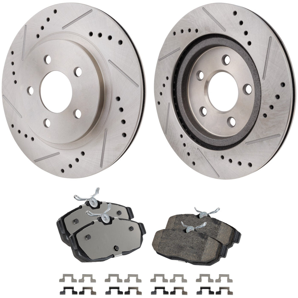 Rear Brake Disc and Pad Kit for Ford Mustang (2012–2014)