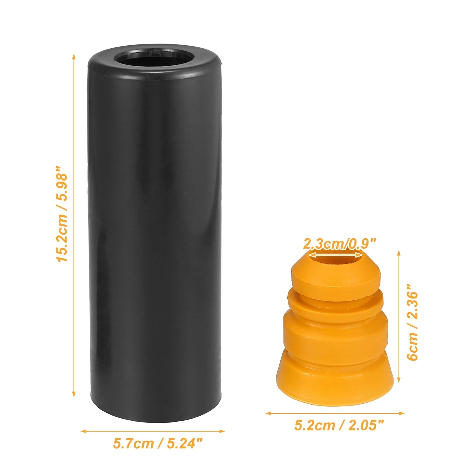 2X Rear Jounce Bumper Shock Absorber Dust Cover for Toyota (No. 4834147010)
