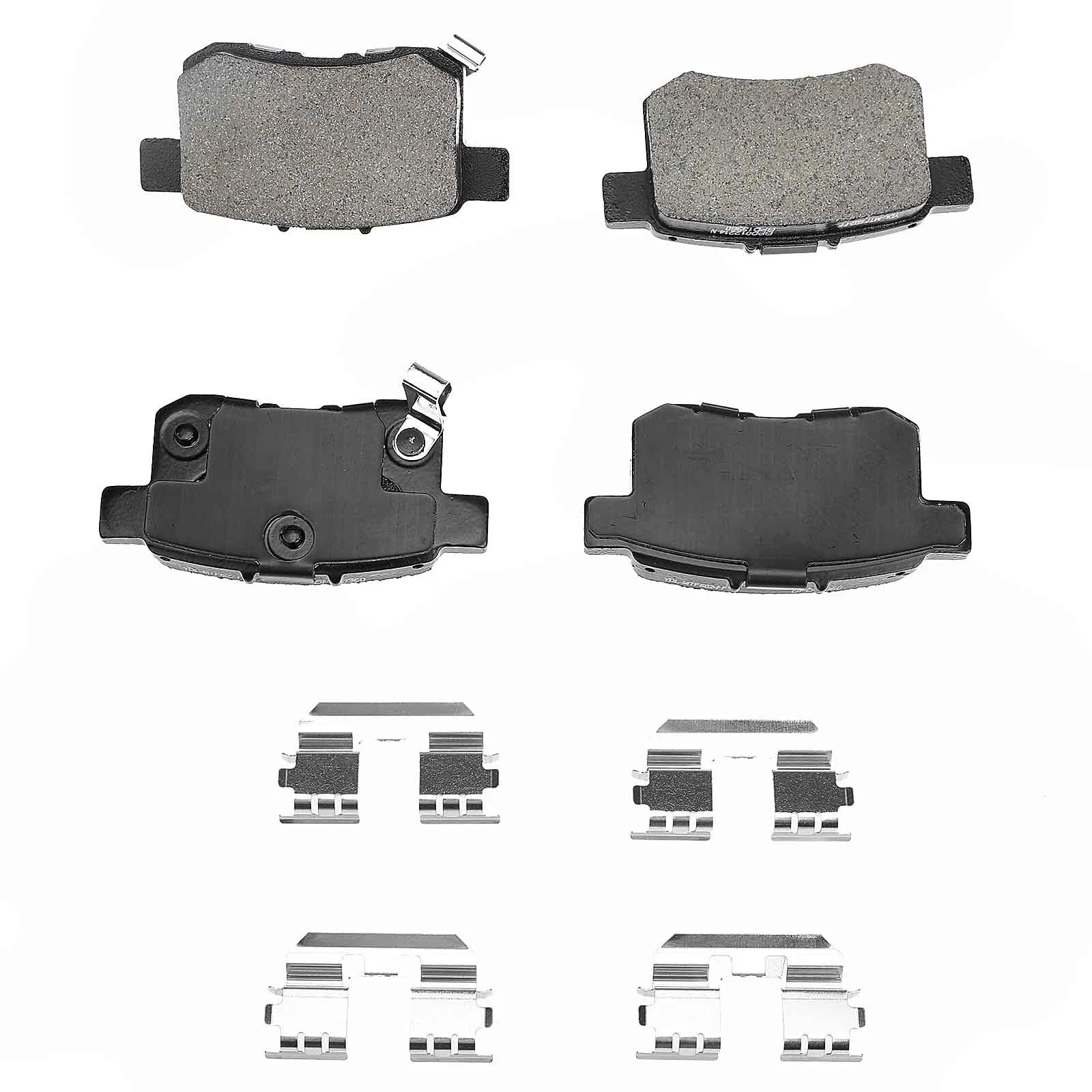 Set of 2 Rear Disc Brake Rotors and Ceramic Pads for Acura TSX (2009–2014)