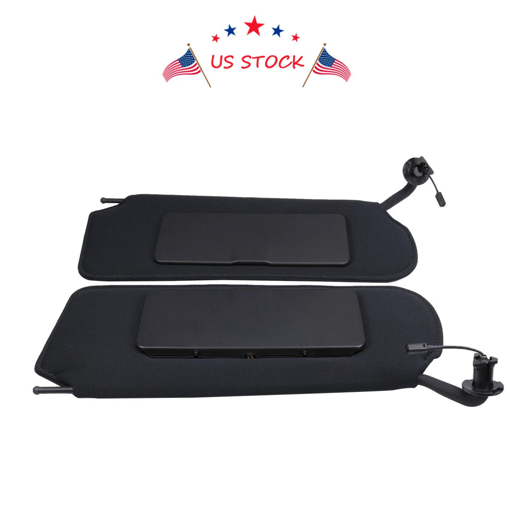 Set of 2 LED Sun Visors with Vanity Mirrors for Corvette C5 (1997–2004)
