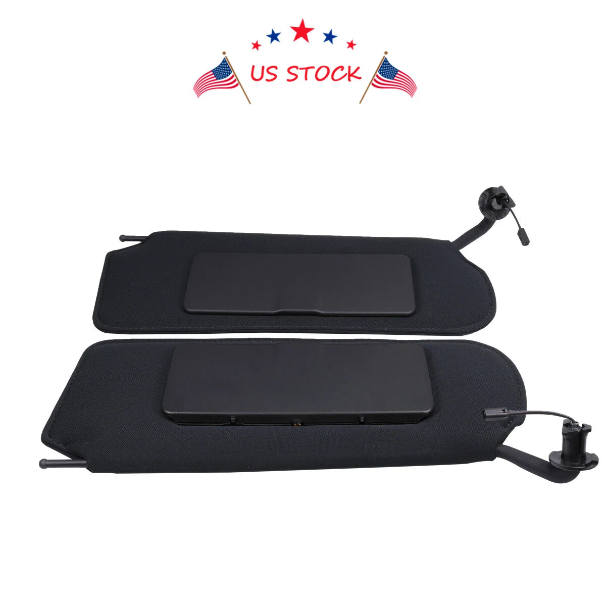Set of 2 LED Sun Visors with Vanity Mirrors for Corvette C5 (1997–2004)