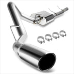 4" Round Tip Muffler Catback Exhaust for Silverado/Sierra 1500 (2007–2013)