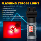 Strobe Flash LED Brake Stop Tail Light Bulb for Chevy Silverado 1500 (2007-2018)