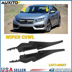 2X Front Cowl Windshield Wiper Motor Cover Trim for Honda Civic (2016–2020)