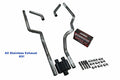 Dual Exhaust for Chevy GMC 1500 (1999–2006) - Stainless Steel, Corner Exit