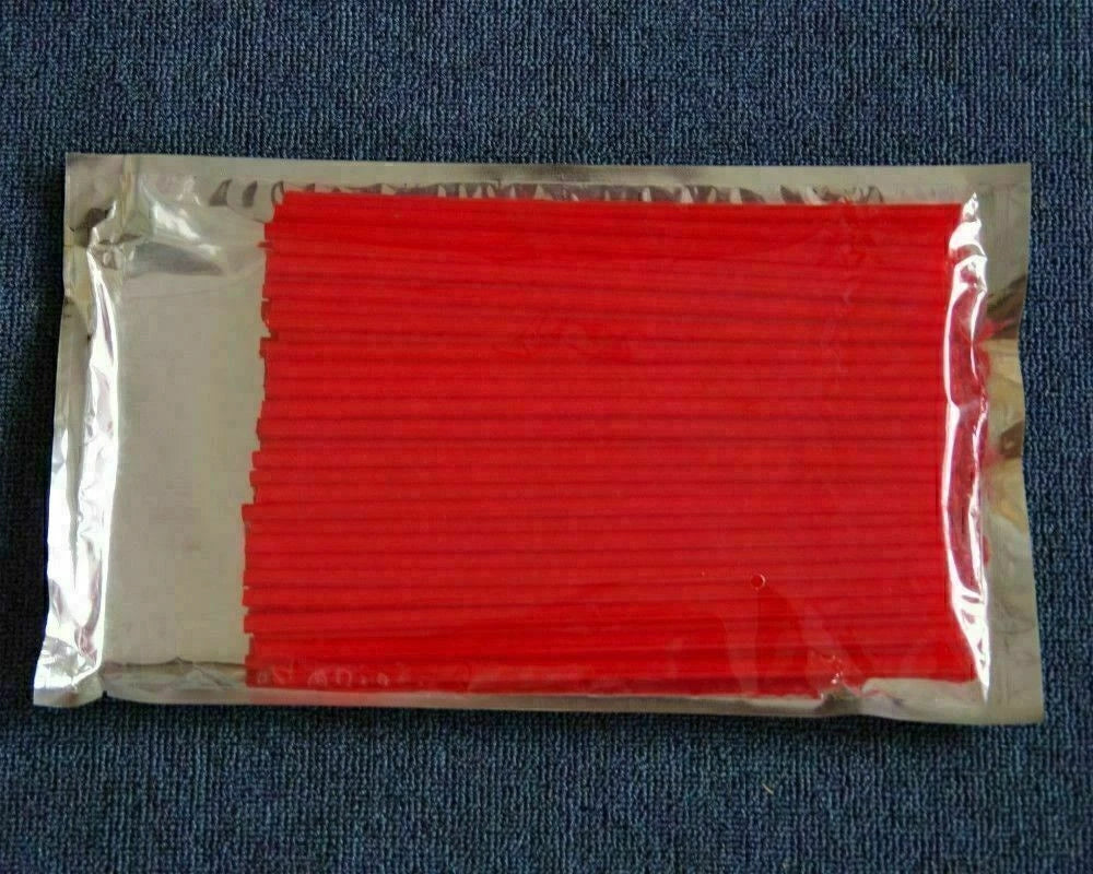 72Pcs Red Spoke Wrap Covers for Motorcycle Wheels (18–21 Inch)