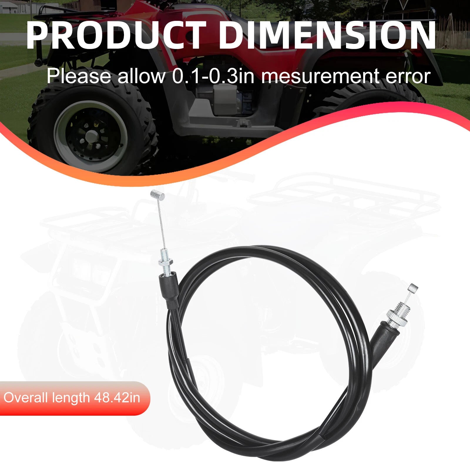 Throttle Cable for Honda Foreman 450 TRX450 (1998-2004)