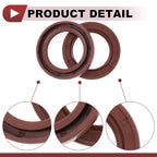 2X Oil Seal Rotary Shaft Seal FKM Rubber 35x52x8mm for Various Models