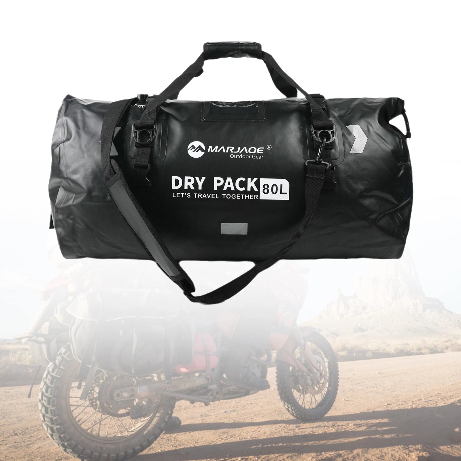 80L Saddlebag Side Storage Tail Bag for Motorcycle (Universal)