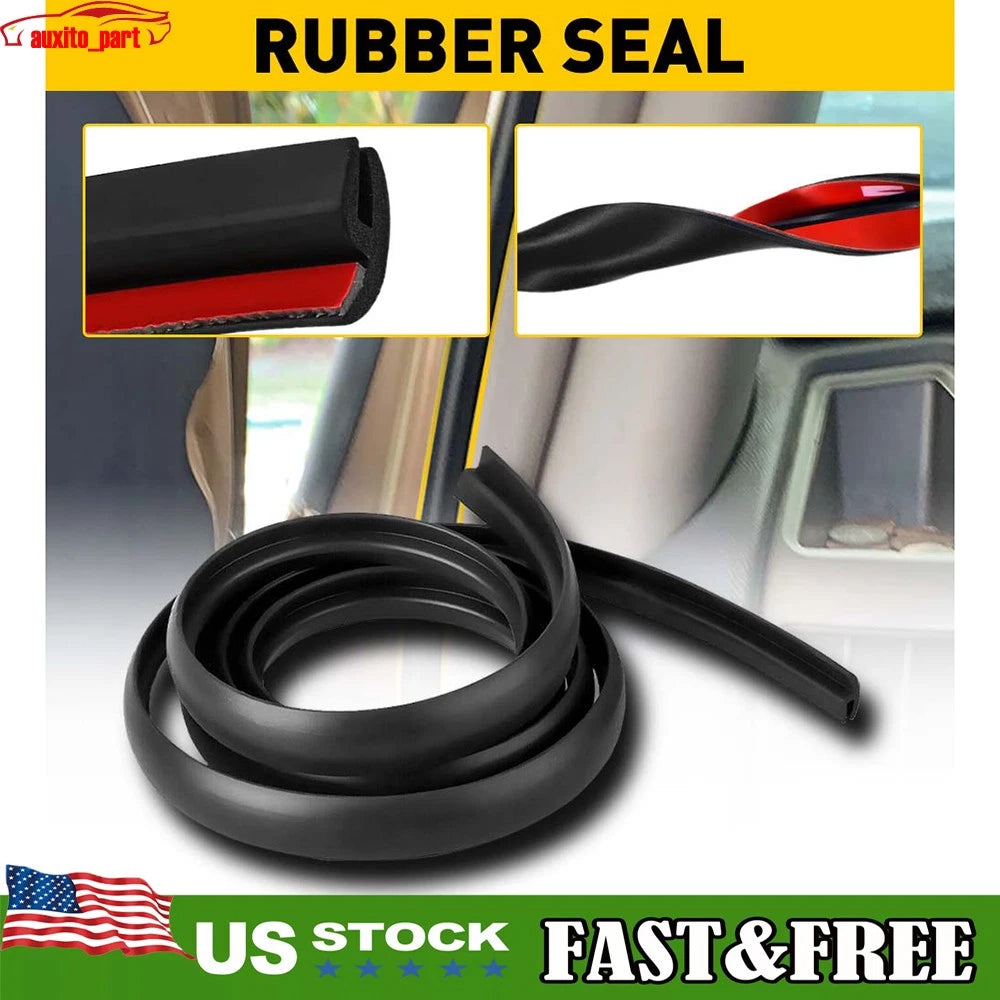 10FT Rubber Trim Windshield Molding Seal for Universal Windscreen (Universal)