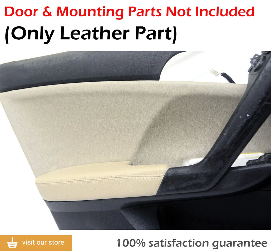 Front Right Door Panel Insert for Acura TSX (2009–2014) Beige Leather