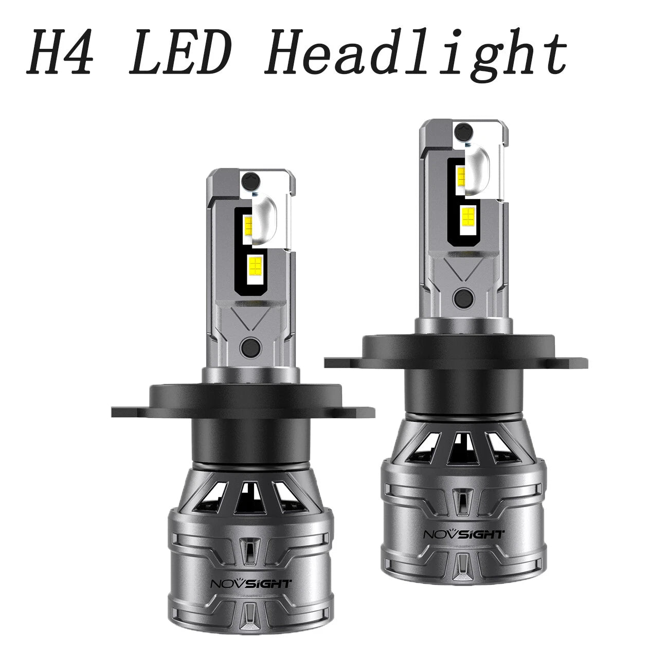 H4 LED Headlight Bulbs Conversion Kit for 13000LM 60W