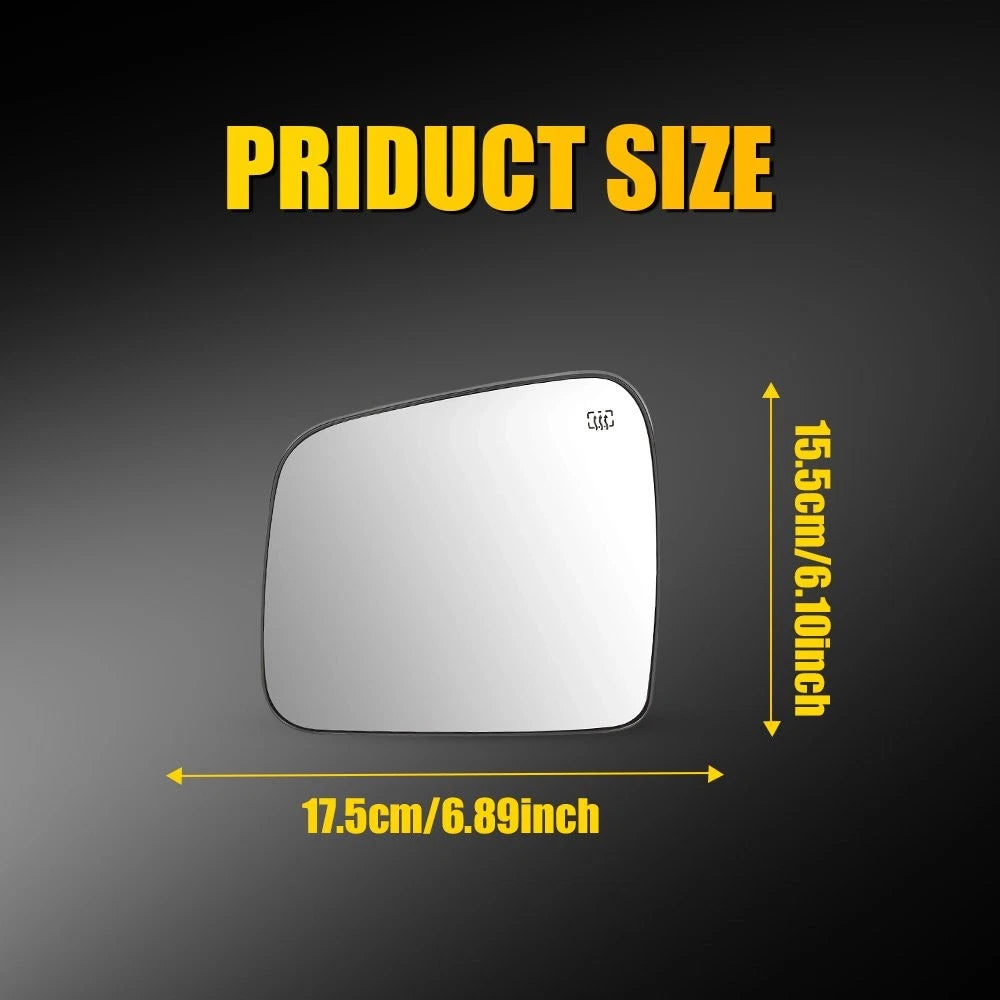 Driver Side Heated Mirror Glass for Jeep Grand Cherokee, Dodge Durango (2011–2022)