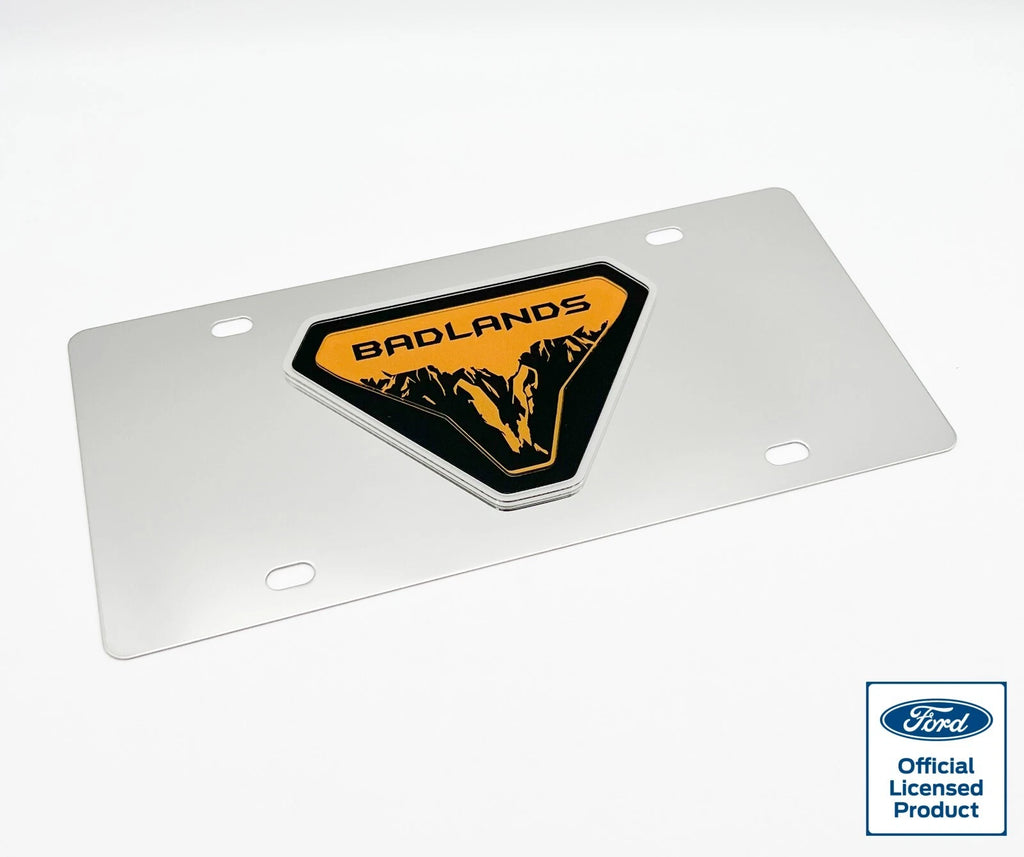 Chrome License Plate Frame Front for Ford Bronco Badlands (2021–2024)