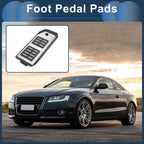 Footrest Pedal Pad Cover for Audi Q7 (2007–2015) - Silver Tone