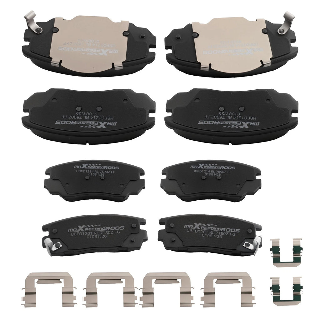 8pcs Ceramic Brake Pads Kit for Chevy Equinox GMC Terrain (2010–2017)