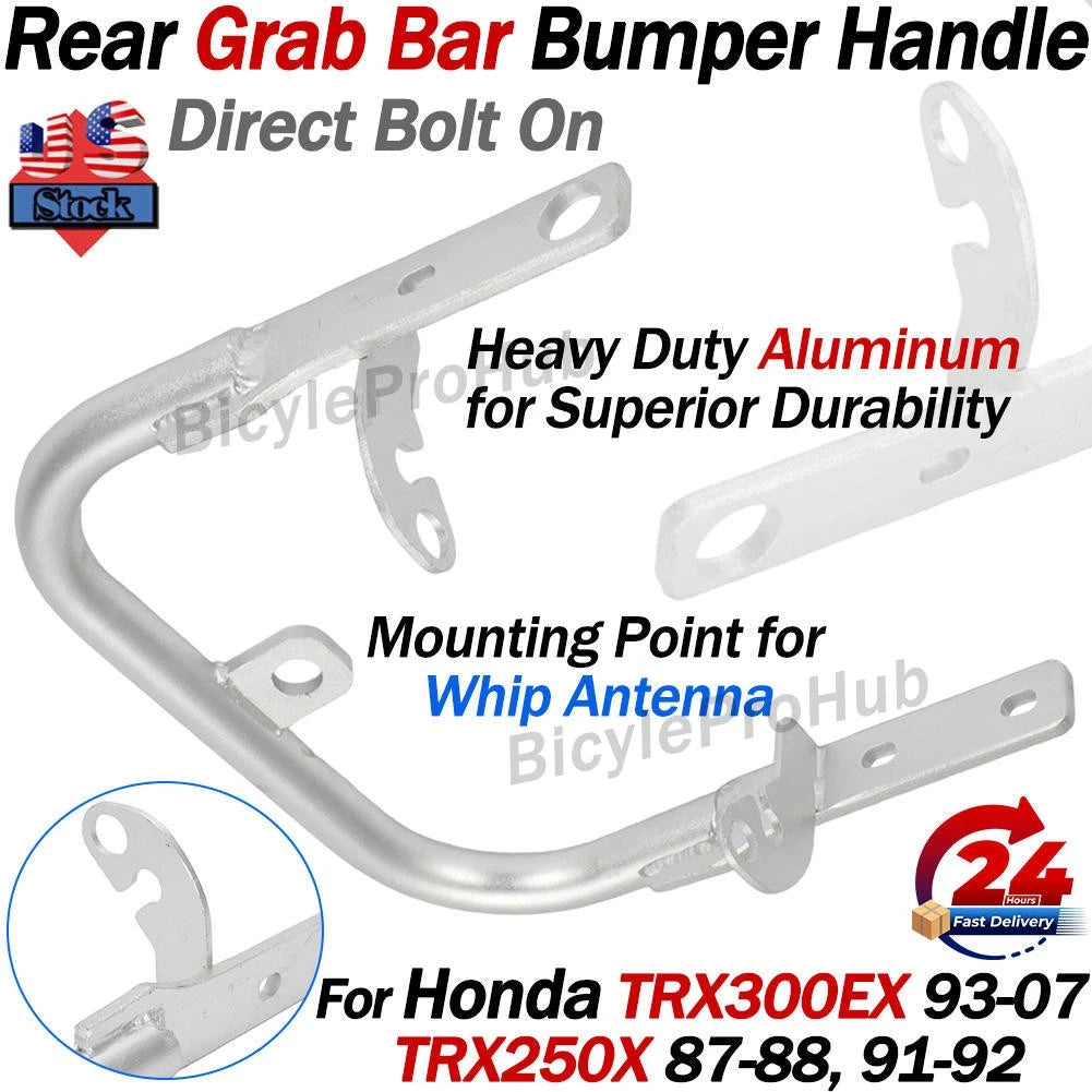 Rear Grab Bar Bumper Bracket for Honda TRX 250X (1987–1988, 1991–1992), TRX 300EX (1993–2007)