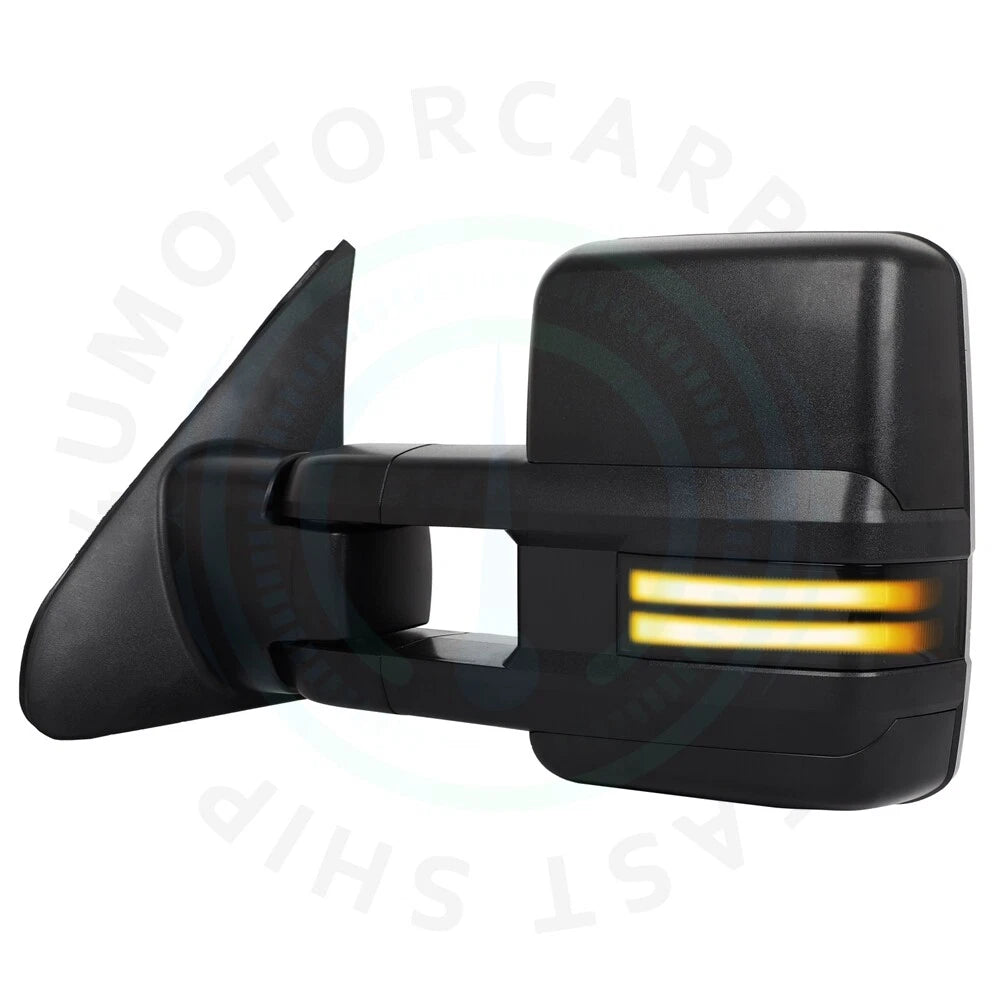 Smoked LED Tow Mirrors for Toyota Tundra (2007–2021)