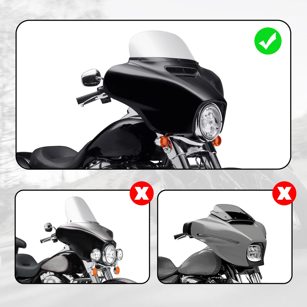 Front Upper Batwing Fairing for Harley Touring Street Glide (2014–2023)