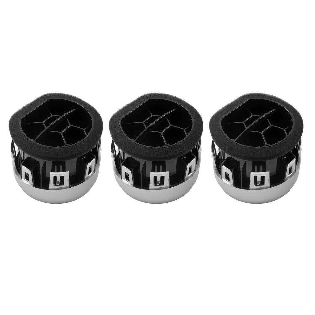Air Vent Interior Set of 3 for Ford Mustang (2015–2020) FR3Z-19893-AC Black Chrome