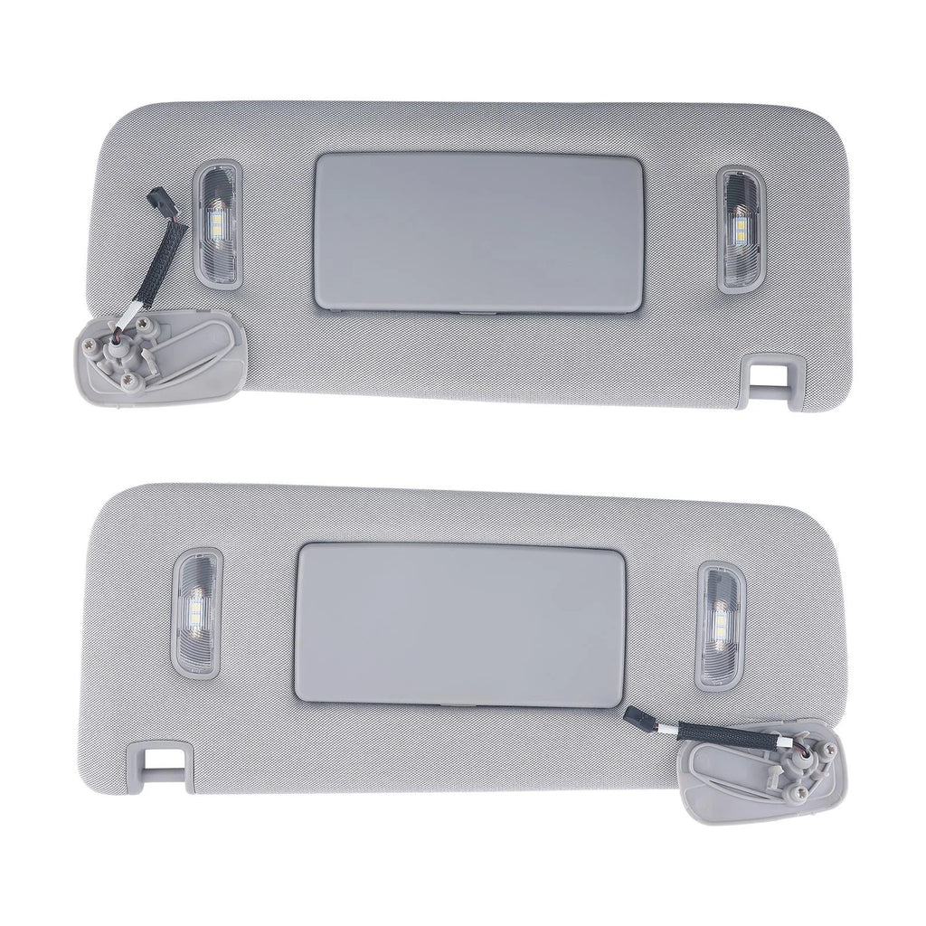 Set of 2 Sun Visors Gray for Chevrolet Suburban (2015–2019)