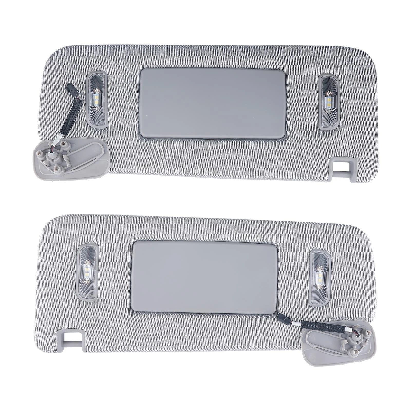 Set of 2 Sun Visors Gray for Chevrolet Suburban (2015–2019)