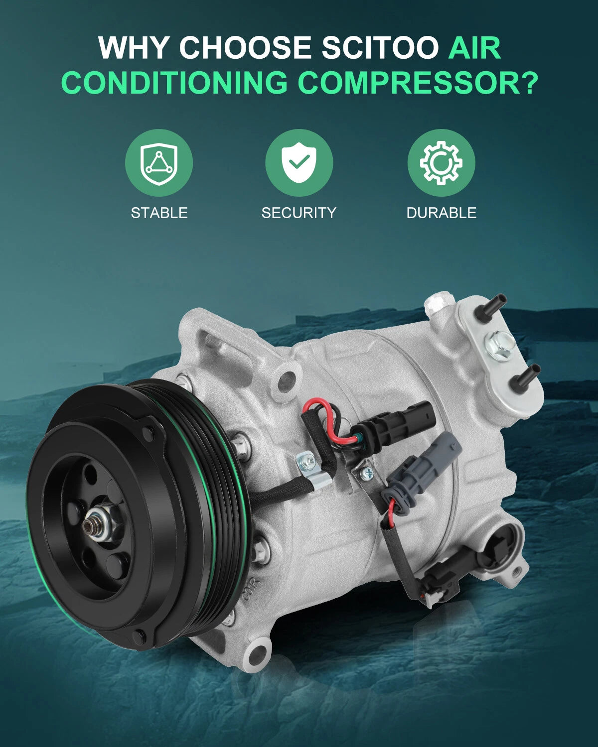 A/C Compressor for Chevy Equinox GMC Terrain (2012–2014) 2.4L