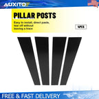Gloss Black Pillar Posts for Dodge Ram 1500 (2019–2024)