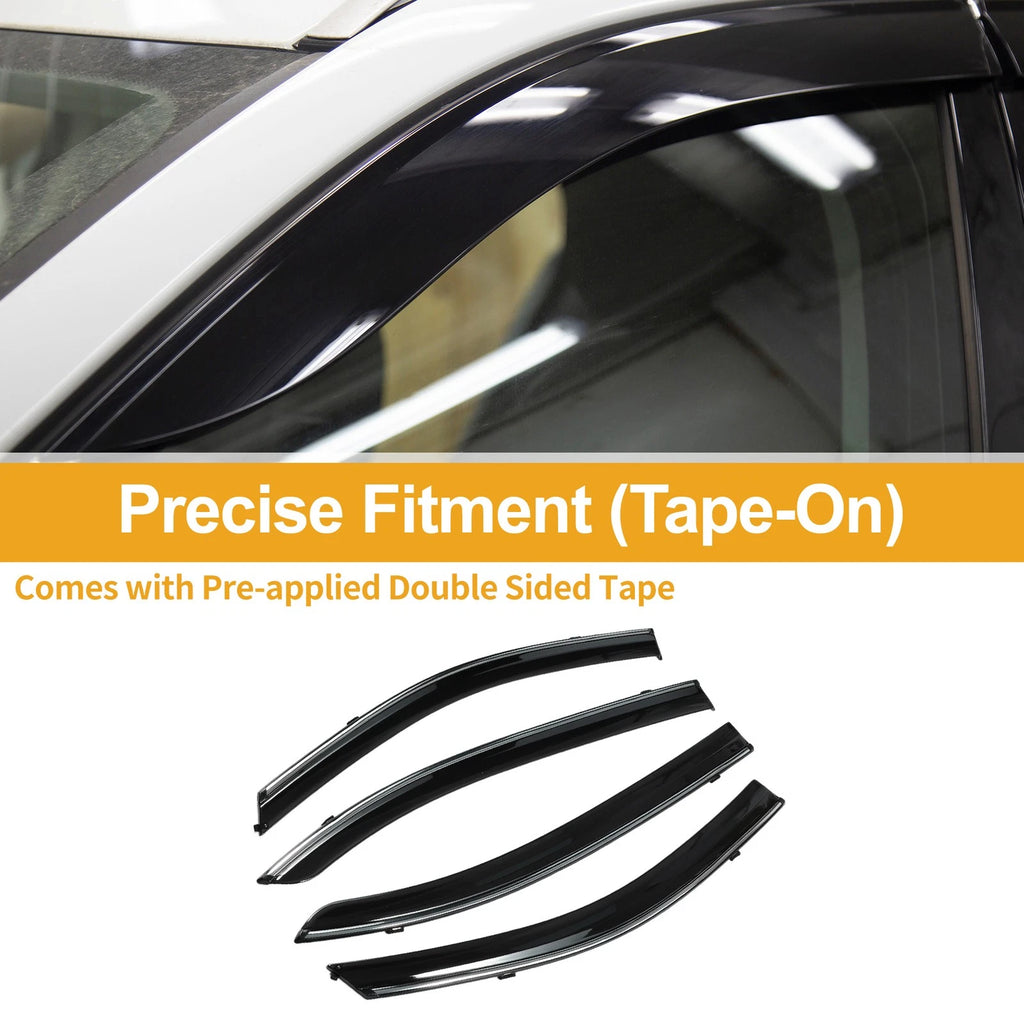 Set of 4 Window Deflectors for Honda Accord Sedan (2013–2017)