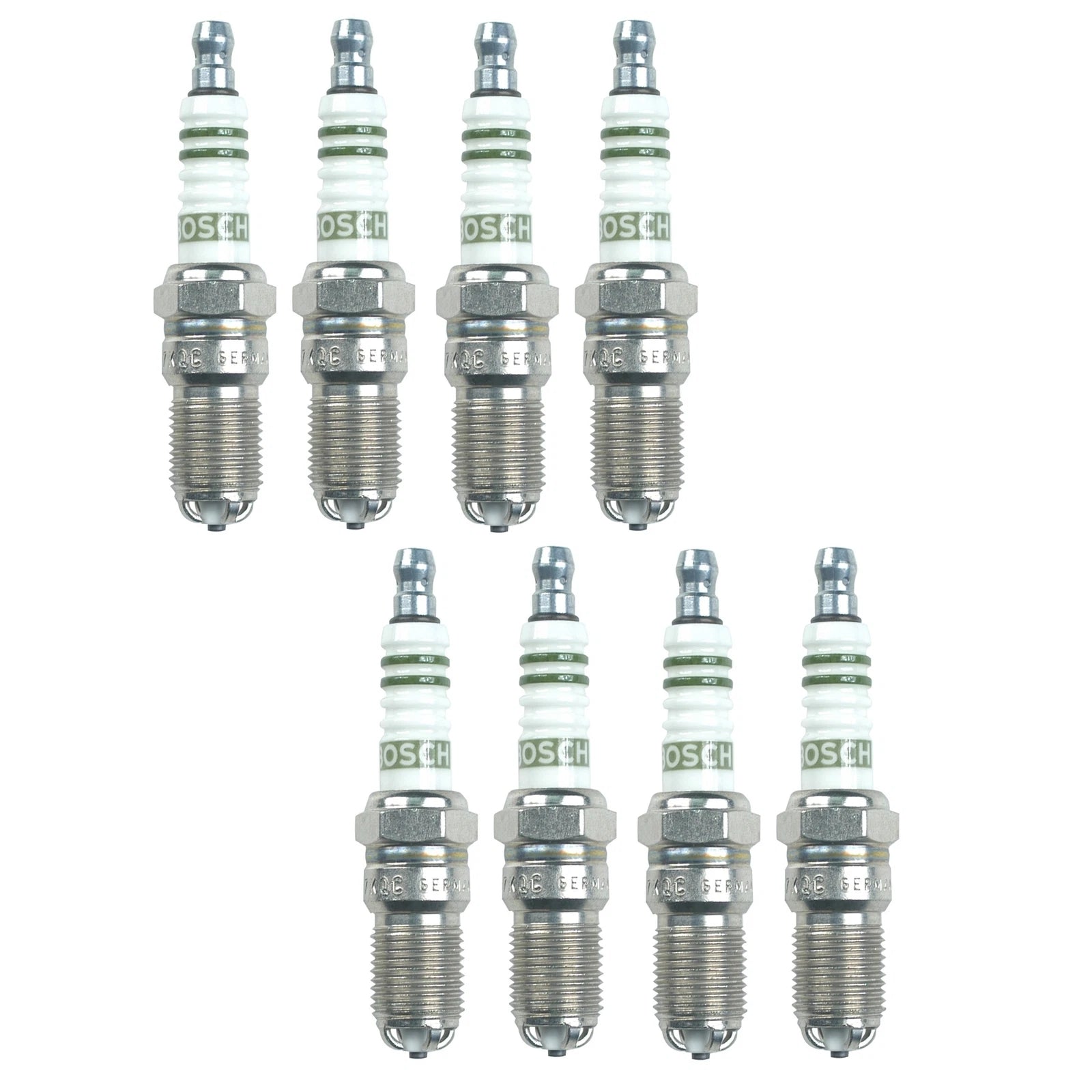 Set of 8 Spark Plugs for Audi A8 Quattro (2000–2009) - Bosch Super Plus Nickel