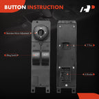 Front Left Power Window Switch for Ford Focus (2012-2018)