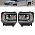 HID/Xenon LED Projector Headlights for GMC Sierra 1500 (2016–2018)