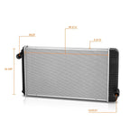 2-Row Aluminum Radiator for International 7300-7700/WorkStar 7600-7700 (2002–2011)