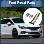 3 Pcs Manual Foot Accelerator Pedal Covers for Kia K5 (2011–2015) Silver Tone