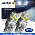 2X 7443 7440 LED Back Up Reverse Light Bulbs for AUXITO (6500K)