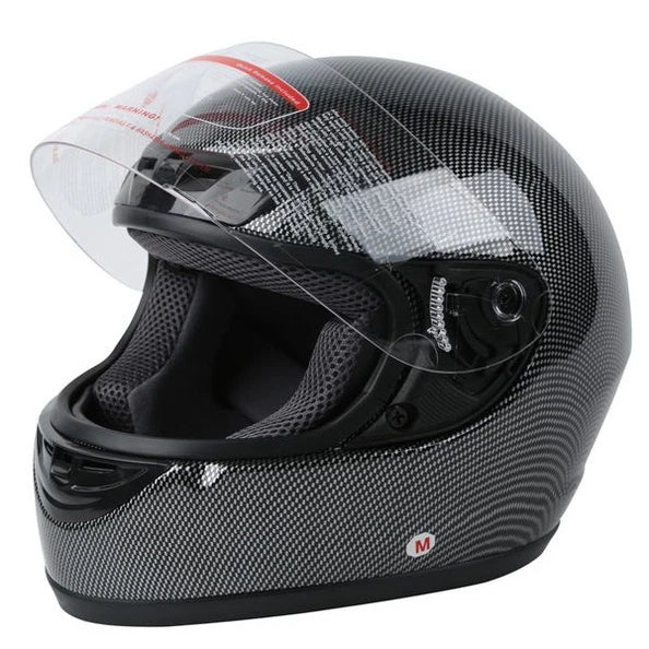 Carbon Fiber Flip Up Full Face Motorcycle Helmet S~XL