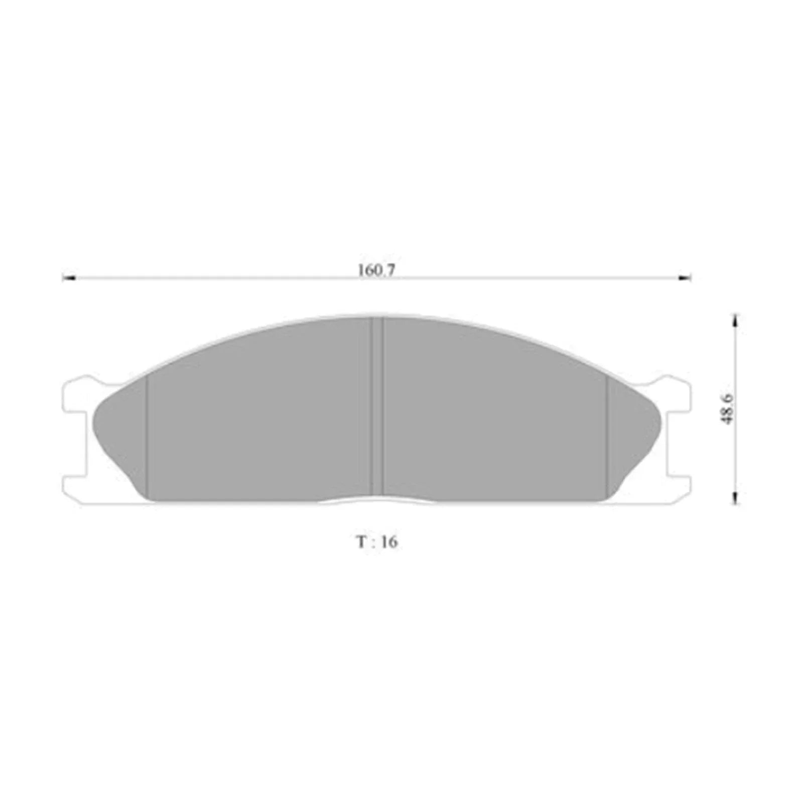 Front Disc Brake Pad Set for Nissan Urvan E24 (1987-1993)