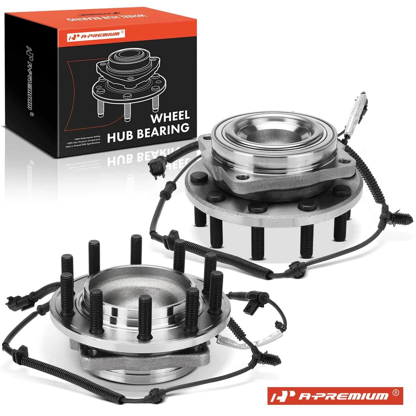2X Front Wheel Hub & Bearing Assembly for Ford F-250 Super Duty (2017–2020)