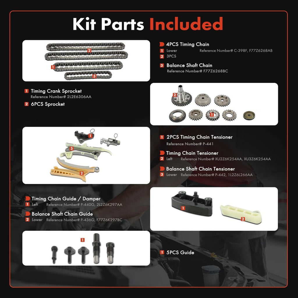 Timing Chain Kit for Ford Explorer, Mustang, Ranger (1997-2010)