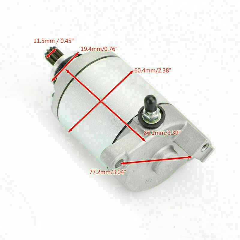 Starter Motor 9-Tooth for Gilera DNA 180, 125 Runner/Benelli Adiva 125, 150 (1998–2009)