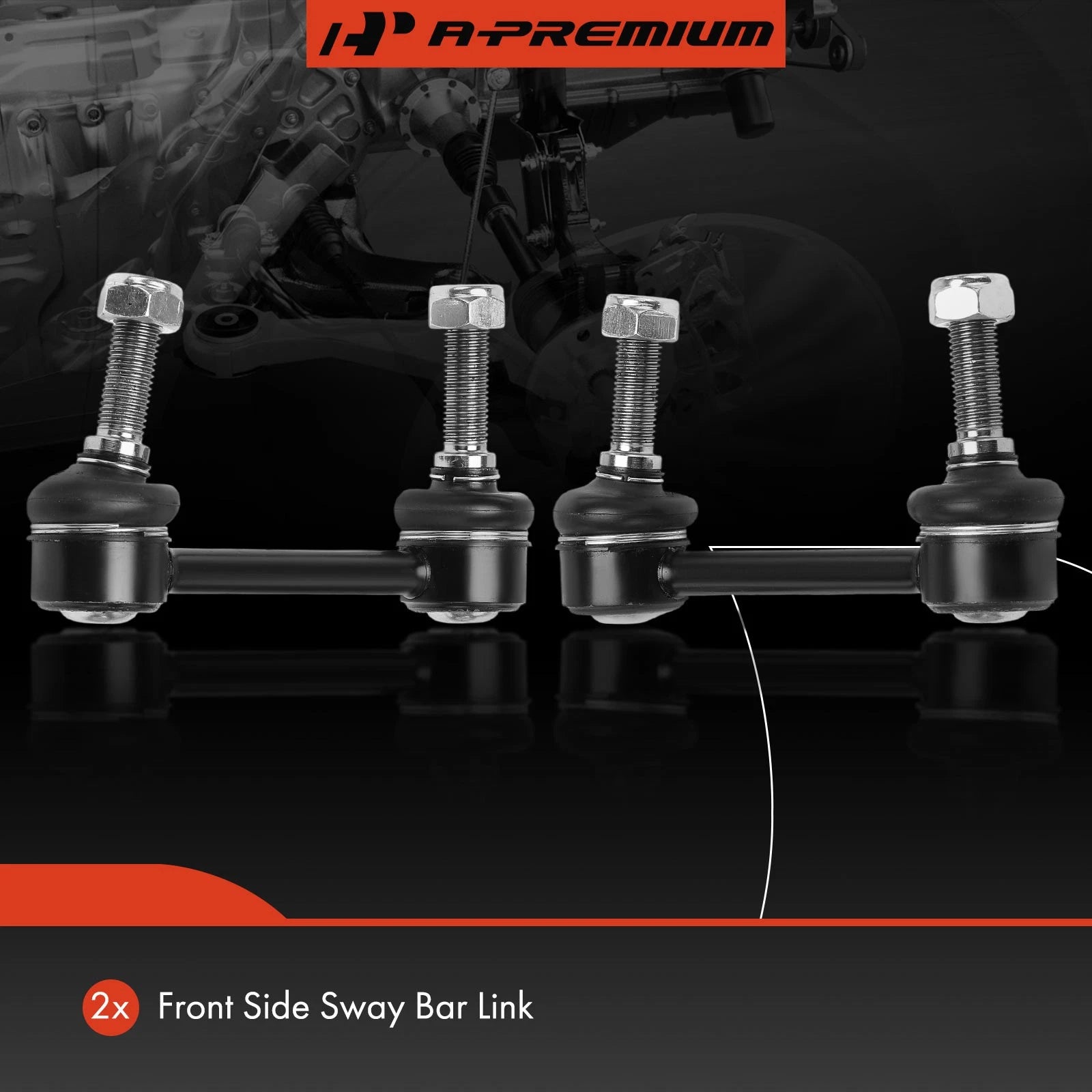 2X Front Sway Bar Link for Ford E-150 E-250 E-350 (2008-2014)